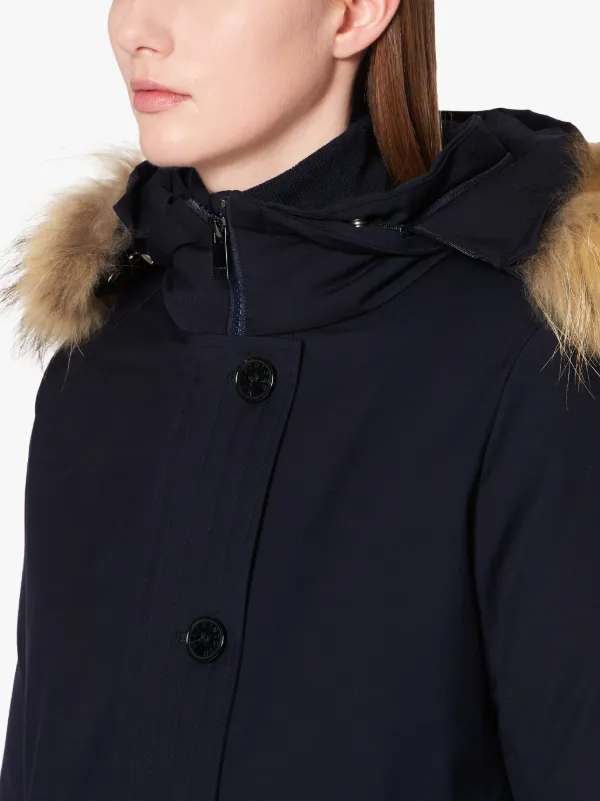 Dornoch navy wool down parka