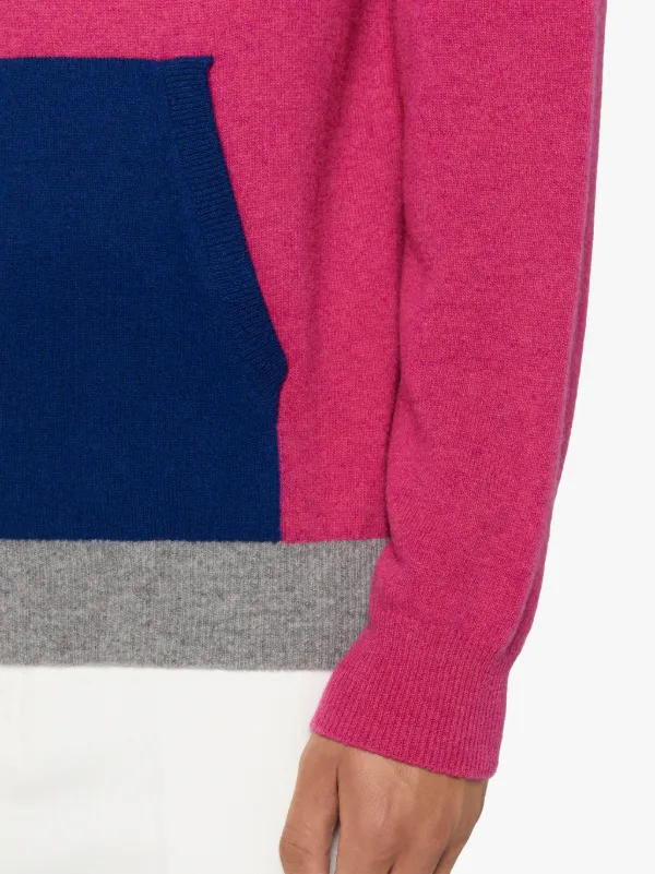 DOUBLE AGENT Pink Wool Hooded Sweater | GKM-201