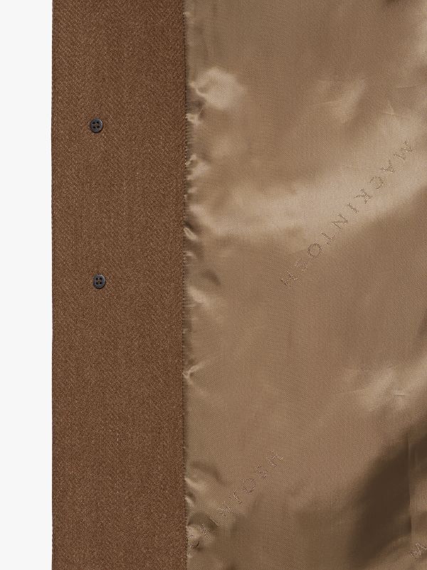 DOWNFIELD Camel Storm System Herringbone Wool Trench Coat | GM-1005F