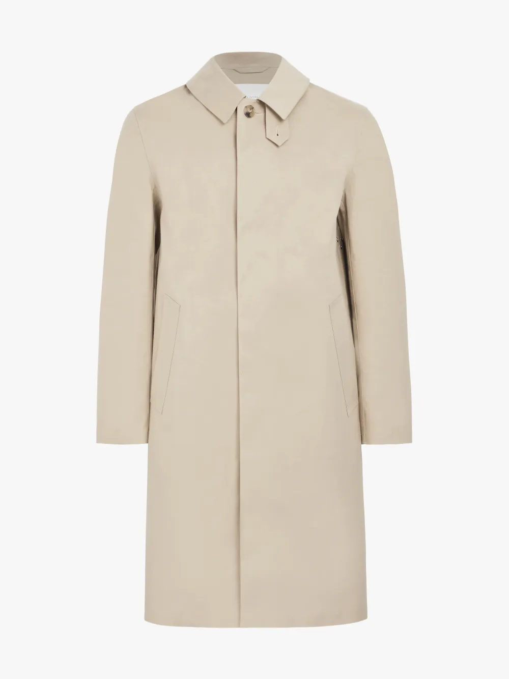 MACKINTOSH ゴム引き フーデッドロングコート ネイビー 40 撥水