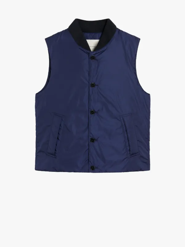 DUNDEE Blue Nylon Liner Vest | QC-107