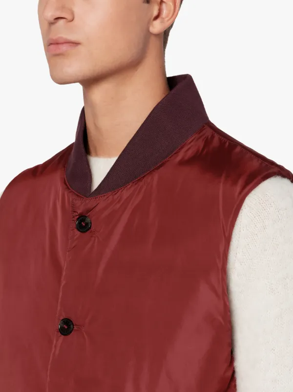 DUNDEE Brick Red Nylon Liner Vest | QC-107