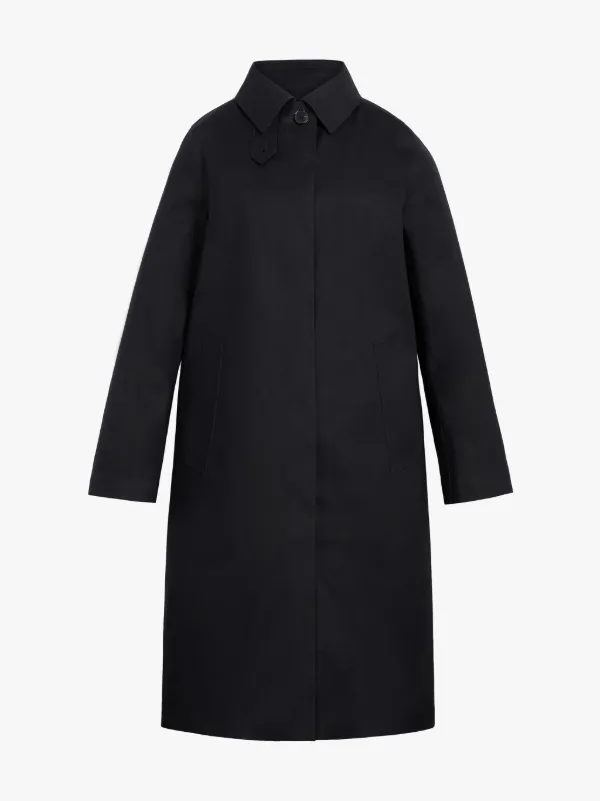 DUNKELD Black Bonded Cotton 3/4 Coat | LR-1001D