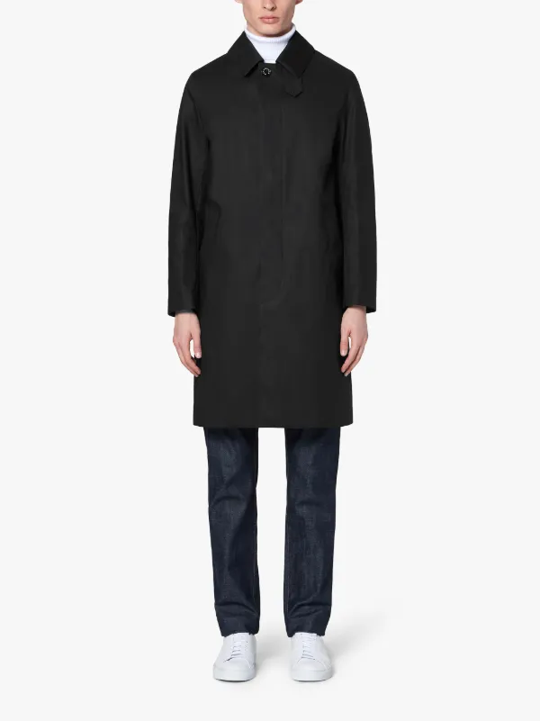 DUNKELD Black RAINTEC Cotton 3/4 Coat | GM-1001FD