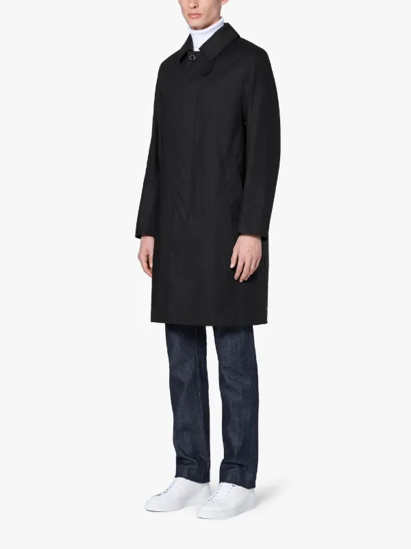 DUNKELD Black RAINTEC Cotton 3/4 Coat | GM-1001FD