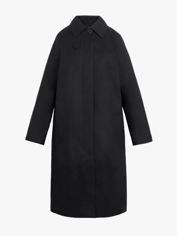 DUNKELD Black RAINTEC Cotton 3/4 Coat | LM-1018FD