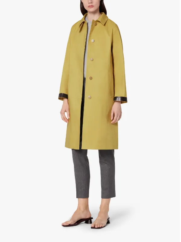 DUNKELD Burnished Gold Bonded Cotton 3/4 Coat | LR-1001D