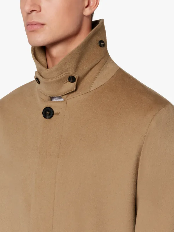 DUNKELD Camel Storm System Wool 3/4 Coat |GM-1001F