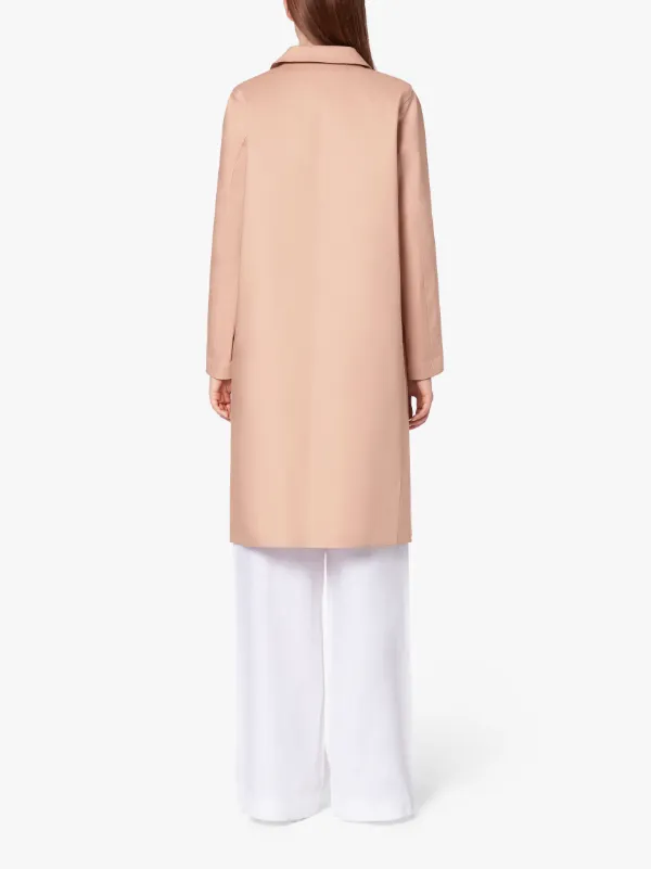 DUNKELD Dusty Pink Bonded Cotton 3/4 Coat | LR-1001D