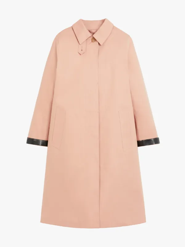 DUNKELD Dusty Pink Bonded Cotton 3/4 Coat | LR-1001D