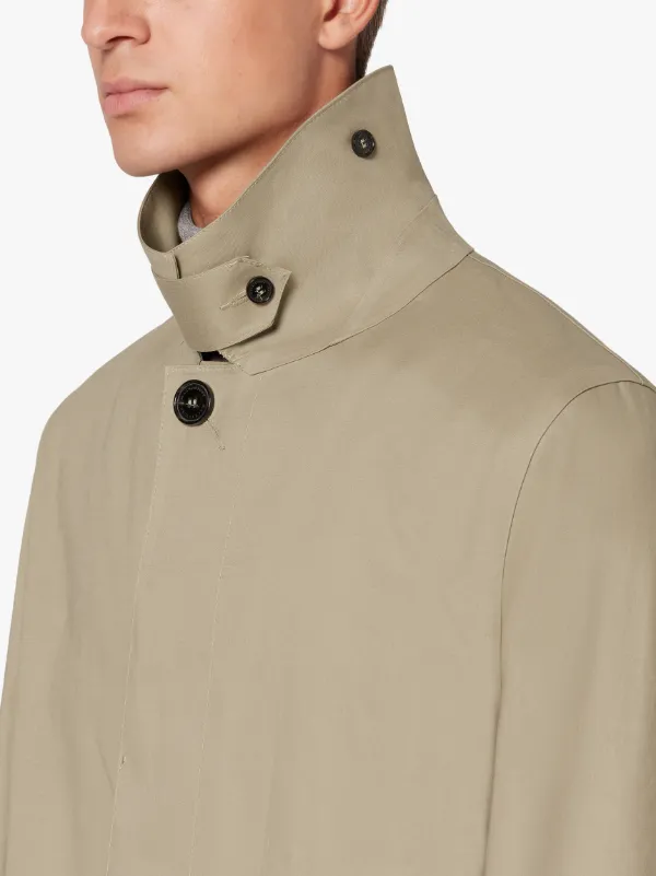 DUNKELD Fawn Bonded Cotton 3/4 Coat | GR-1001D | Mackintosh