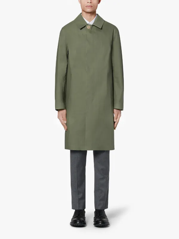 DUNKELD Green Bonded Cotton 3/4 Coat | GR-1001D