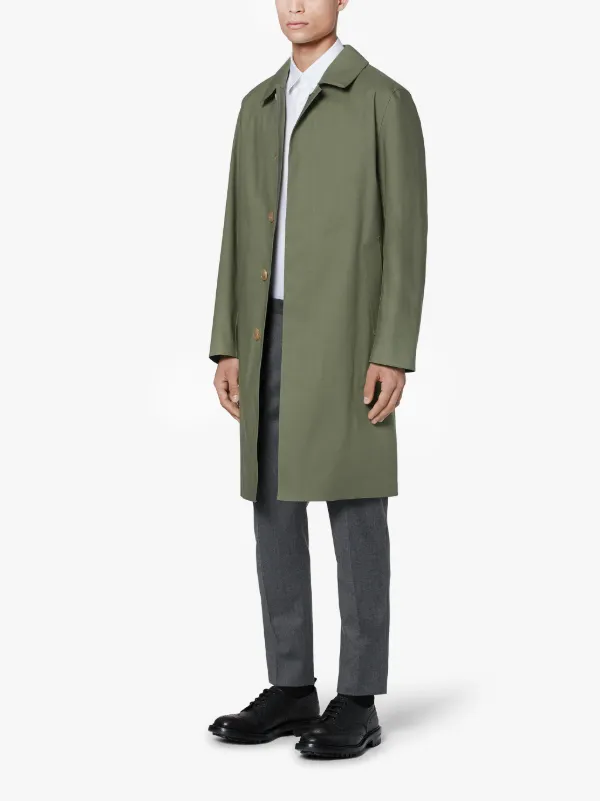 DUNKELD Green Bonded Cotton 3/4 Coat | GR-1001D