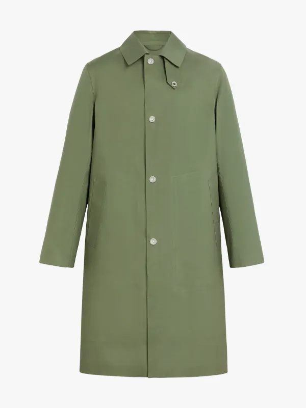 DUNKELD Green Raw Edge Bonded Cotton 3/4 Coat | GR-1013