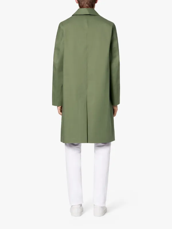 DUNKELD Green Raw Edge Bonded Cotton 3/4 Coat | GR-1013