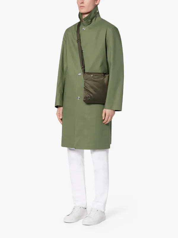 DUNKELD Green Raw Edge Bonded Cotton 3/4 Coat | GR-1013