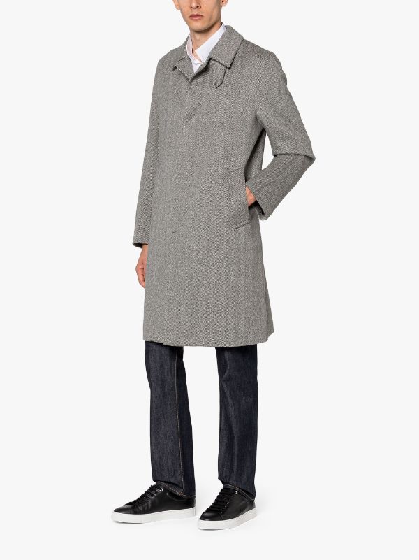 Herringbone grey coat hotsell