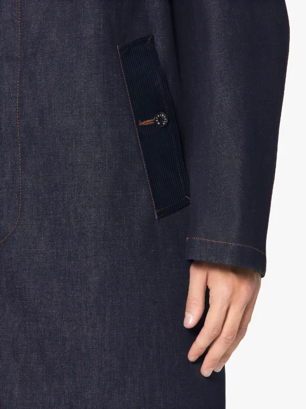 DUNKELD Indigo RAINTEC Denim 3/4 Coat | D-MC1001BS