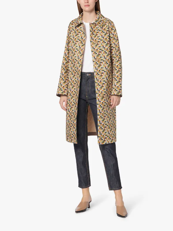 DUNKELD Liberty Print Bonded Cotton 3/4 Coat | LR-1001