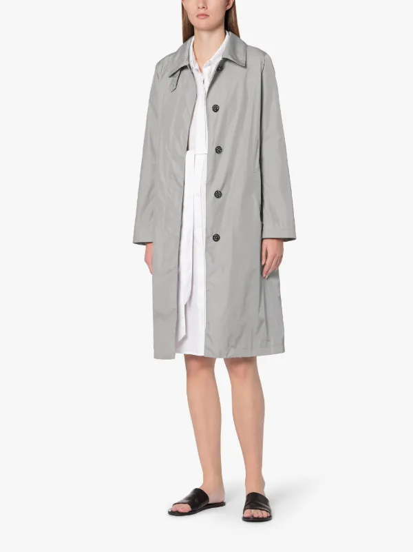 DUNKELD Light Grey Water Repellent Nylon 3/4 Coat | LM-1018B