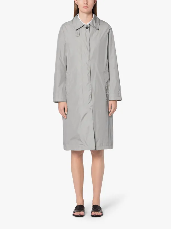 DUNKELD Light Grey Water Repellent Nylon 3/4 Coat | LM-1018B