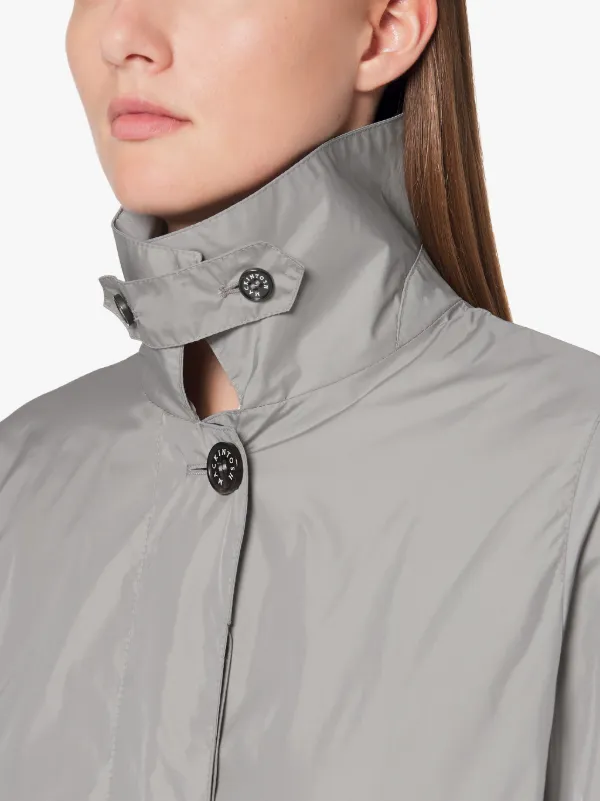 DUNKELD Light Grey Water Repellent Nylon 3/4 Coat | LM-1018B