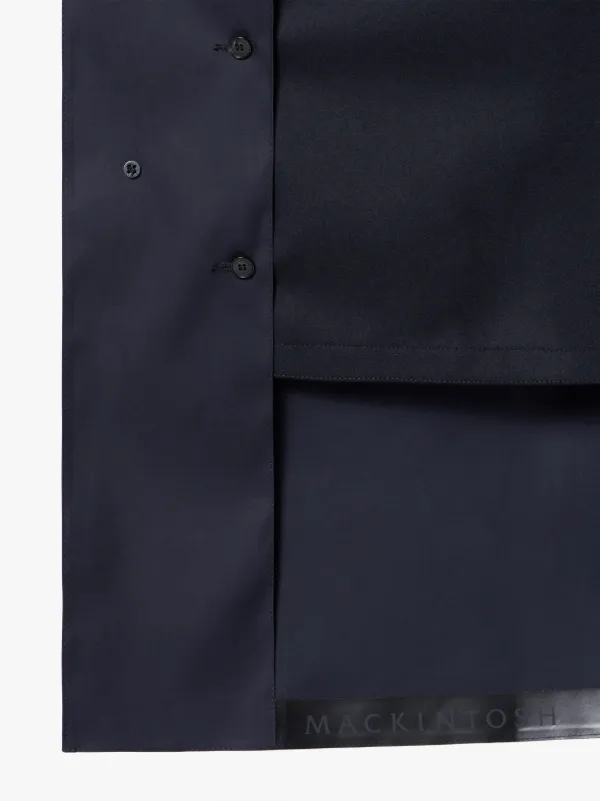 DUNKELD Navy Bonded Cotton 3/4 Coat | GR-1001D