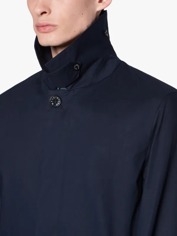 DUNKELD Navy RAINTEC Cotton 3/4 Coat | GM-1001FD