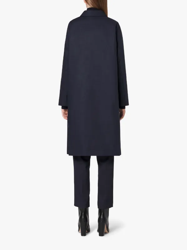 DUNKELD Navy RAINTEC Cotton 3/4 Coat | LM-1018FD
