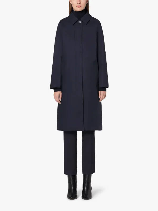 DUNKELD Navy RAINTEC Cotton 3/4 Coat | LM-1018FD