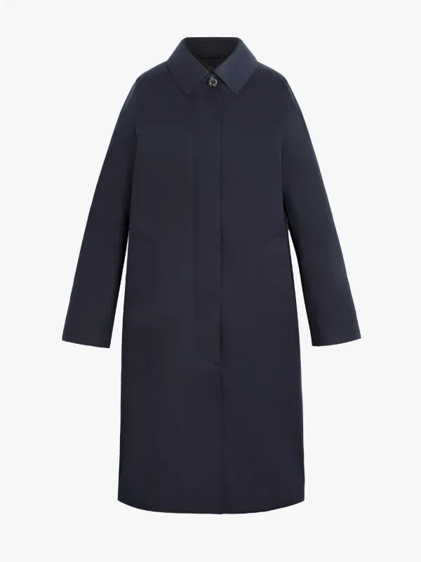 DUNKELD Navy RAINTEC Cotton 3/4 Coat | LM-1018FD