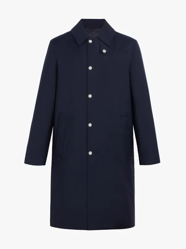 DUNKELD Navy Storm System Wool THINDOWN 3/4 Coat | GM-1001TD