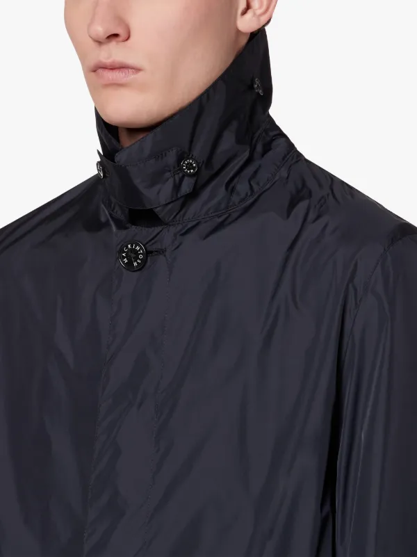 DUNKELD Navy Water-Repellent Nylon 3/4 Coat | GM-1001B