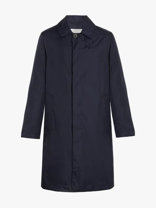 DUNKELD Navy Water-Repellent Nylon 3/4 Coat | GM-1001B