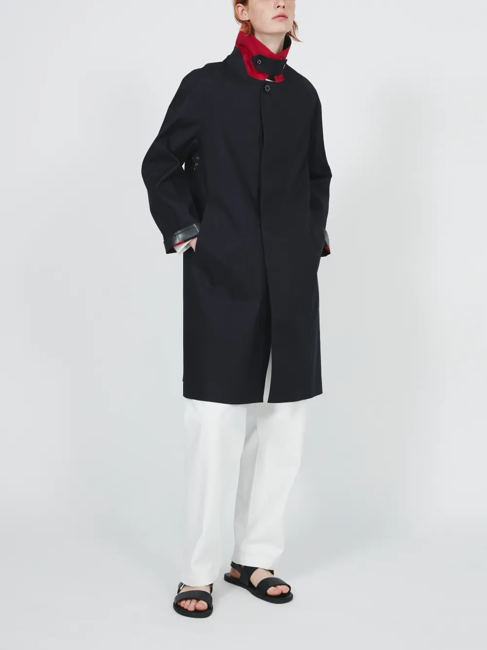 DUNKELD RAGLAN SINGLE BREASTED RAGLAN SLEEVE COAT NAVY | GR DUNKELD RAGLAN SINGLE BREASTED RAGLAN SLEEVE COAT NAVY | GR