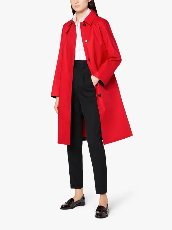 DUNKELD Red Bonded Cotton 3/4 Coat | LR-1001D