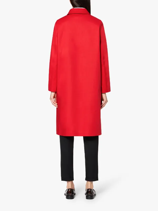 DUNKELD Red Bonded Cotton 3/4 Coat | LR-1001D