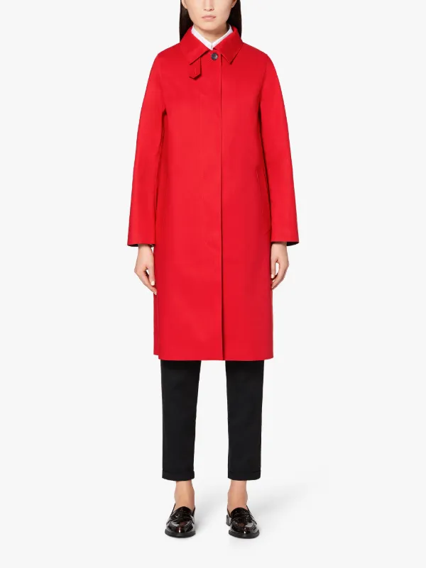 DUNKELD Red Bonded Cotton 3/4 Coat | LR-1001D