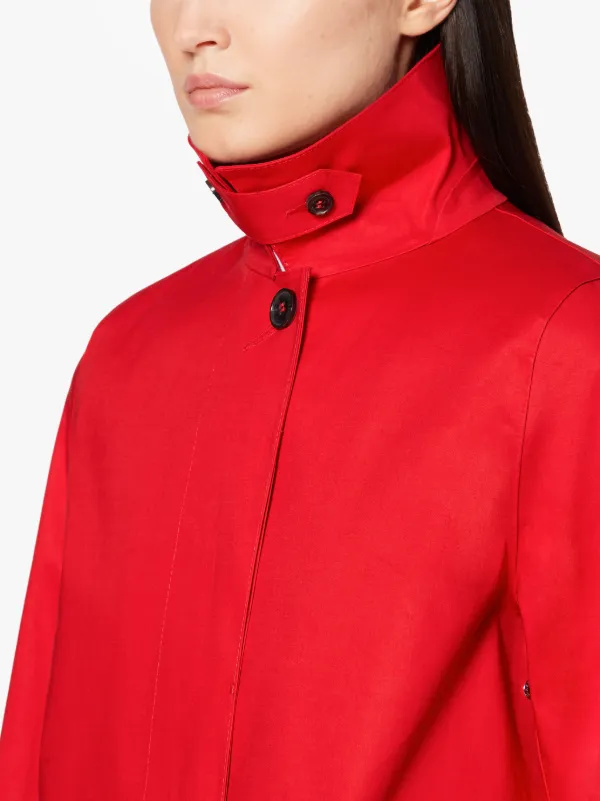 DUNKELD Red Bonded Cotton 3/4 Coat | LR-1001D