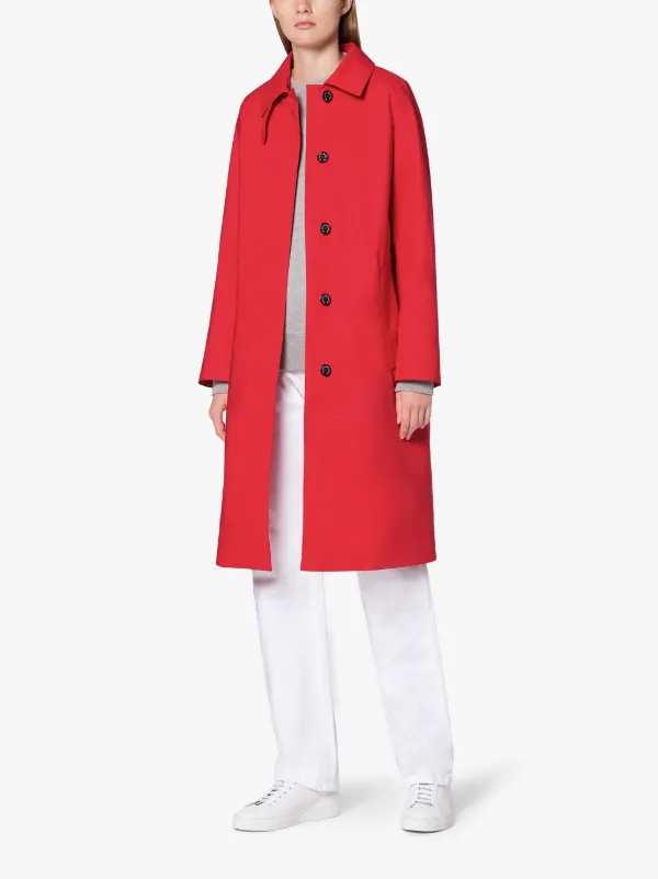 DUNKELD Red RAINTEC Cotton 3/4 Coat | LM-1018FD