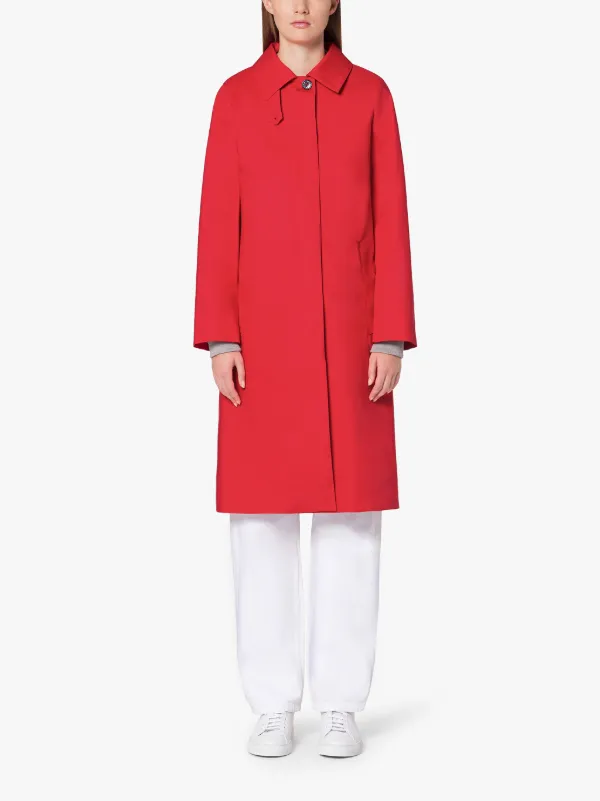 DUNKELD Red RAINTEC Cotton 3/4 Coat | LM-1018FD