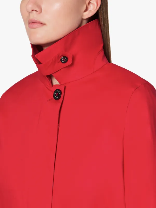 DUNKELD Red RAINTEC Cotton 3/4 Coat | LM-1018FD