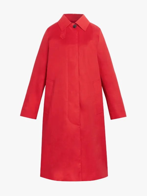 DUNKELD Red RAINTEC Cotton 3/4 Coat | LM-1018FD