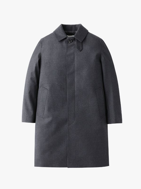 DUNKELD SINGLE BREASTED COAT CHARCOAL | GM-1001F | MACKINTOSH