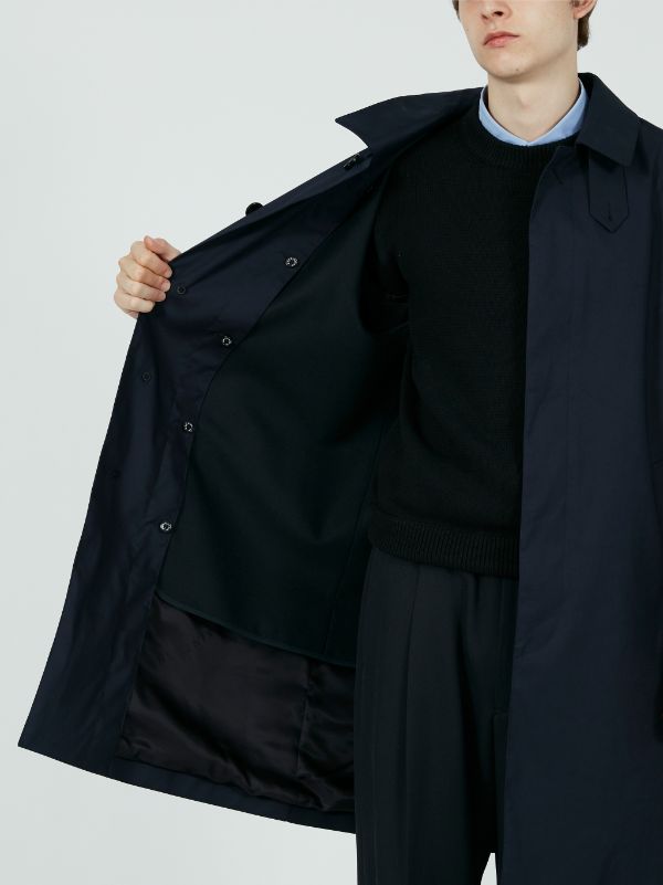 DUNKELD SINGLE BREASTED COAT WITH LINER NAVY | GM-1001FD | MACKINTOSH