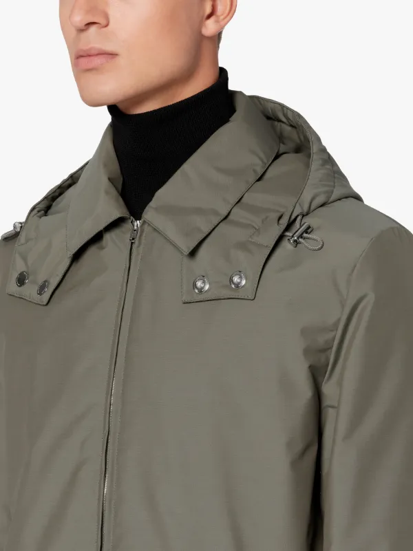 DUNNET Olive Rain System Wool THINDOWN Jacket | GM-1029TD