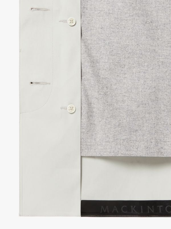 DUNOON Beige Bonded Cotton Short Coat | LR-1005D