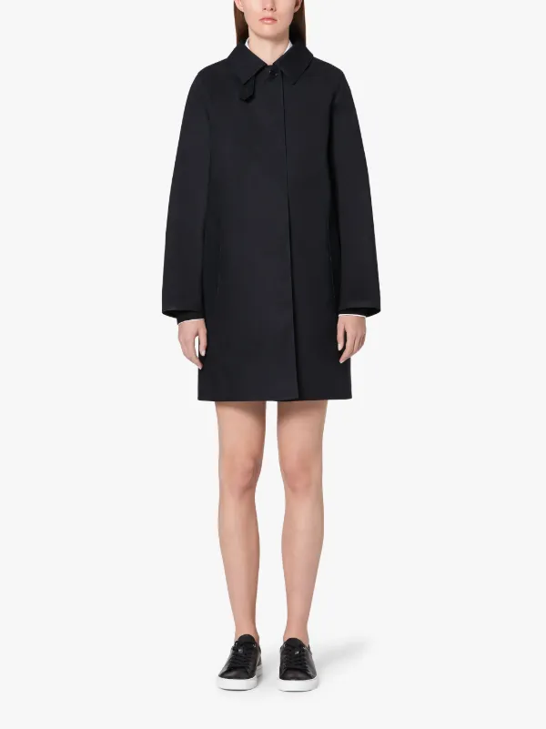 DUNOON Black Bonded Cotton Short Coat | LR-1005D