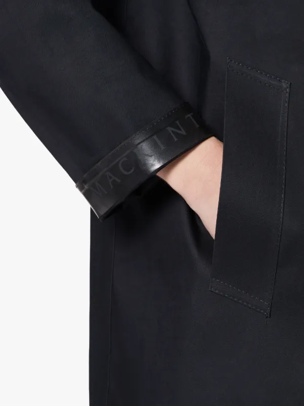 DUNOON Black Bonded Cotton Short Coat | LR-1005D