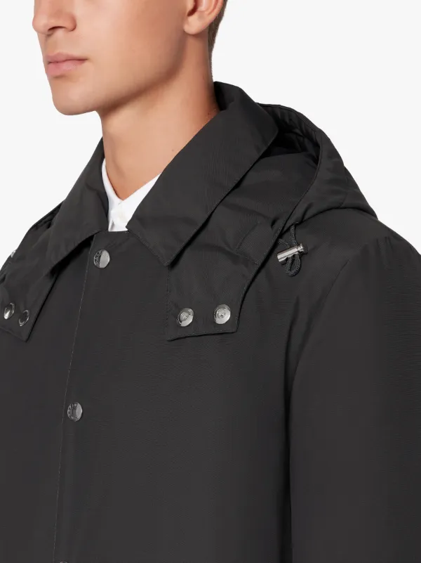 DUNOON HOOD Charcoal Rain System THINDWON Short Coat | GM-1004TD